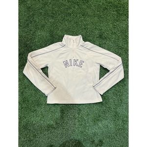 Vintage Womens Nike Light Yellow Quarter Zip